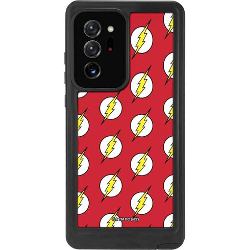 DC Comics The Flash Logo Pattern Galaxy Note20 Ultra 5G Waterproof Case